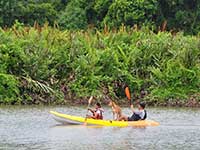 Kayaking next to our property